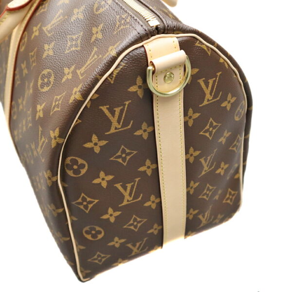 k22 3152 3 Louis Vuitton Keepall Bandouliere 45 Monogram Canvas Brown Travel Bag