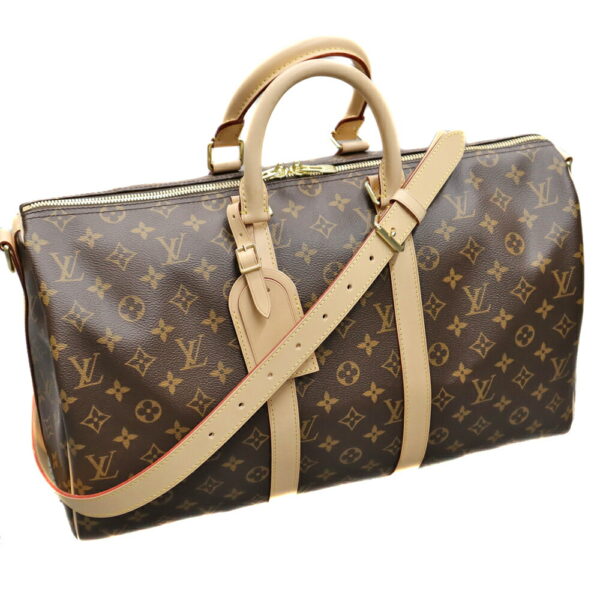 k22 3152 5 Louis Vuitton Keepall Bandouliere 45 Monogram Canvas Brown Travel Bag