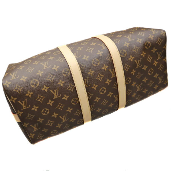 k22 3152 6 Louis Vuitton Keepall Bandouliere 45 Monogram Canvas Brown Travel Bag