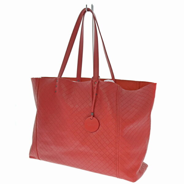 k22 3832 1 Bottega Veneta Intreccio Tote Bag Red