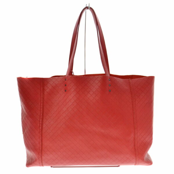 k22 3832 2 Bottega Veneta Intreccio Tote Bag Red