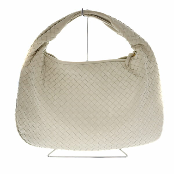 k22 3918 2 Bottega Veneta Shoulder Bag Leather Ivory