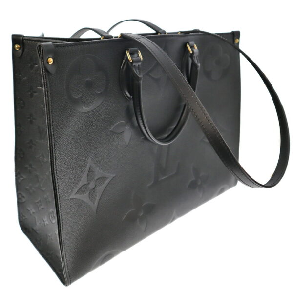 k22 5661 2 Louis Vuitton On the Go GM Tote Bag Empreinte Black