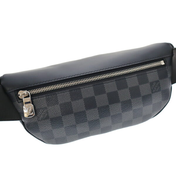 k22 7438 3 Louis Vuitton Campus Bum Bag Damier Graphite Black Gray