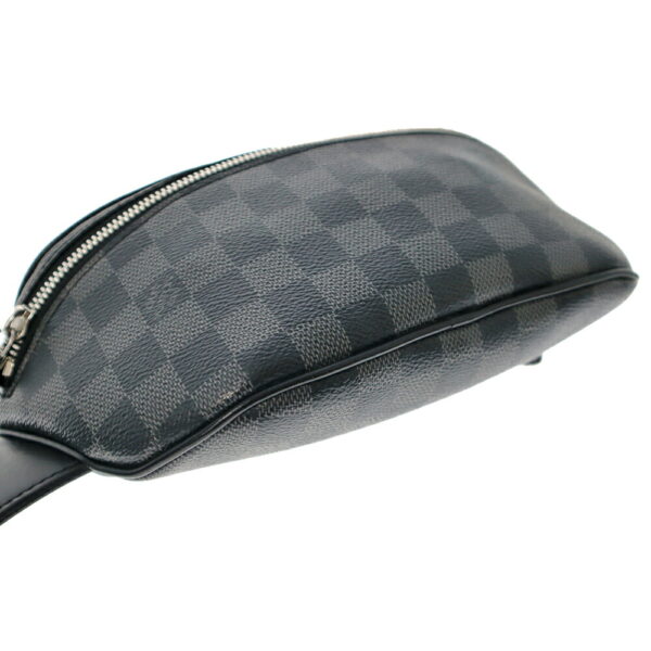 k22 7438 5 Louis Vuitton Campus Bum Bag Damier Graphite Black Gray