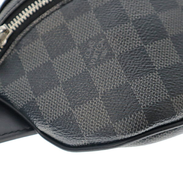 k22 7438 6 Louis Vuitton Campus Bum Bag Damier Graphite Black Gray