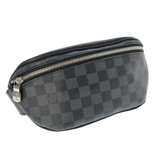 k22 7438 Louis Vuitton Campus Bum Bag Damier Graphite Black Gray