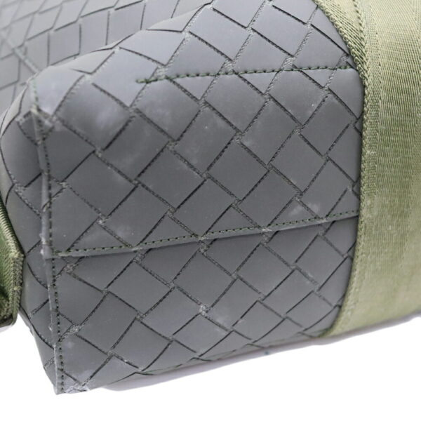 k23 5598 5 Bottega Veneta Rubber Backpack Khaki Green