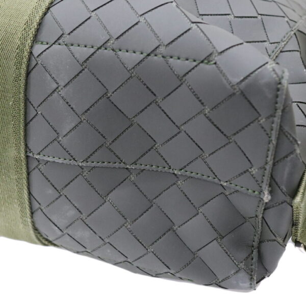 k23 5598 6 Bottega Veneta Rubber Backpack Khaki Green