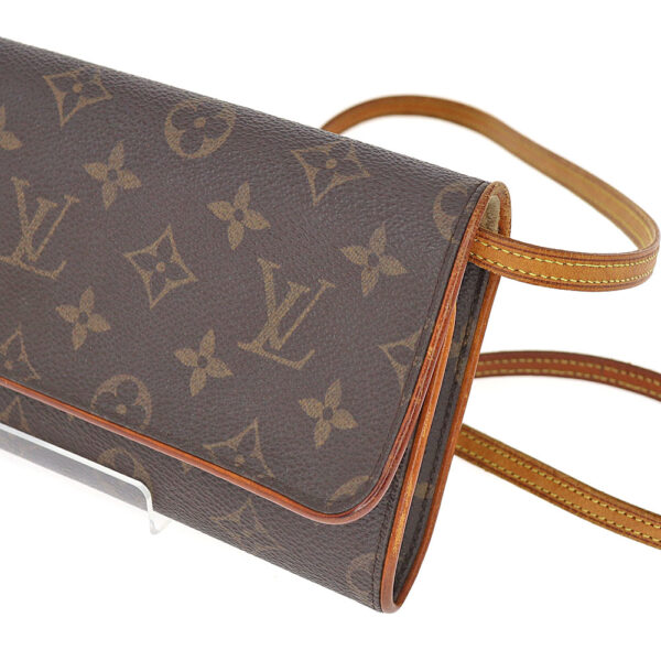 k23 8148 2 Louis Vuitton Pochette Twin GM Monogram Shoulder Bag