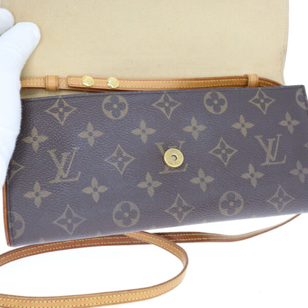 k23 8148 8 Louis Vuitton Pochette Twin GM Monogram Shoulder Bag