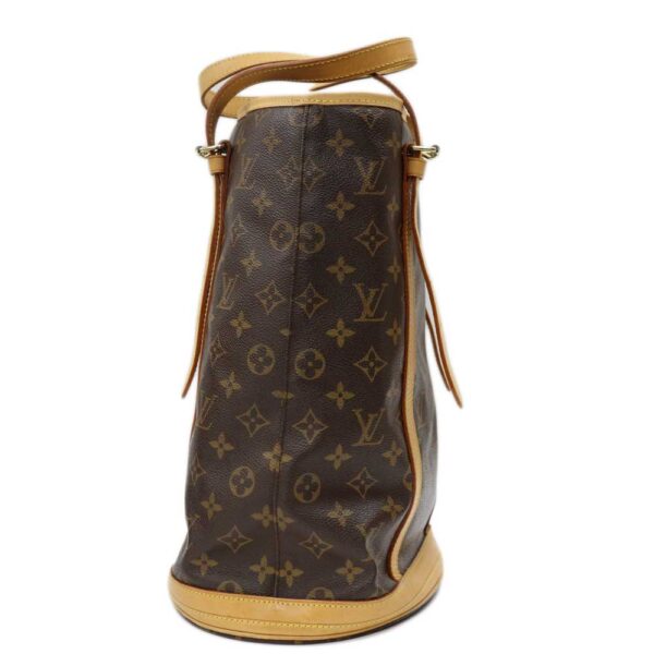 k24 2196 2 Louis Vuitton Bucket GM Monogram Canvas Tote Bag