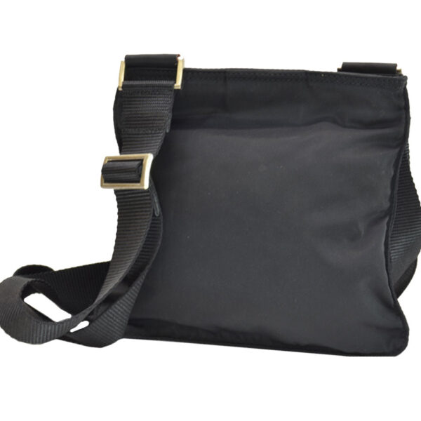 k9331 2 Prada Triangle Nylon Pochette Black