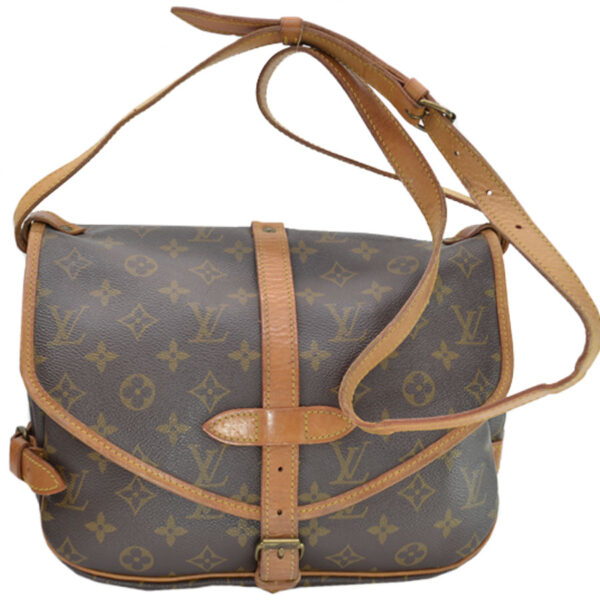 k9411 Louis Vuitton Bag Monogram Saumur 30 Brown Canvas