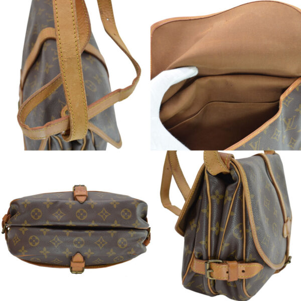 k9411 1 Louis Vuitton Bag Monogram Saumur 30 Brown Canvas