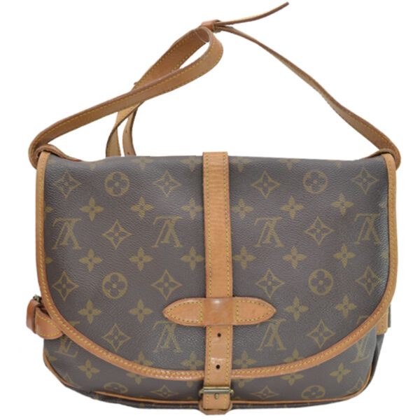 k9411 2 Louis Vuitton Bag Monogram Saumur 30 Brown Canvas