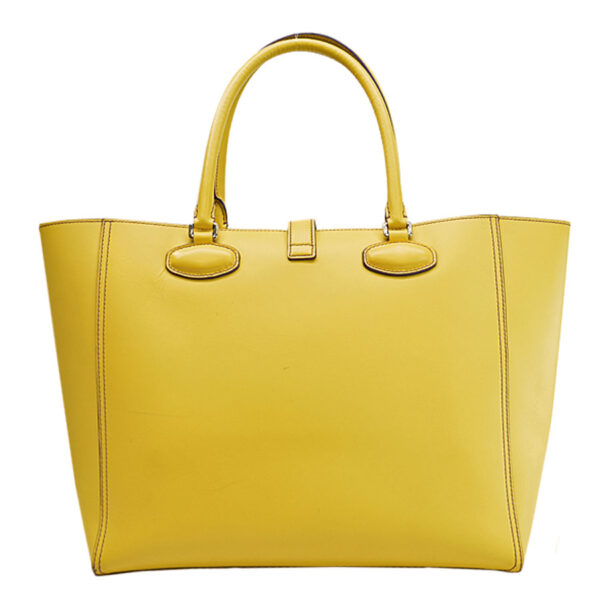 k9478d 2 Loewe Leather Tote Bag Yellow Purple