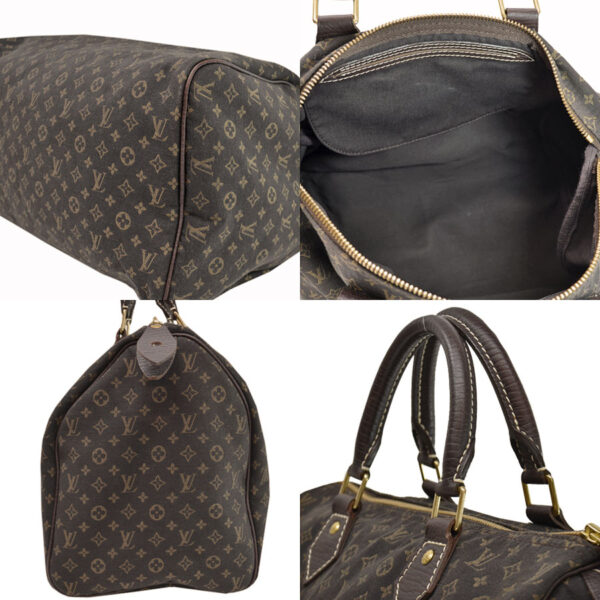 k9509c 1 Louis Vuitton Mini Bag Monogram Mini Run Speedy 30 Brown Canvas