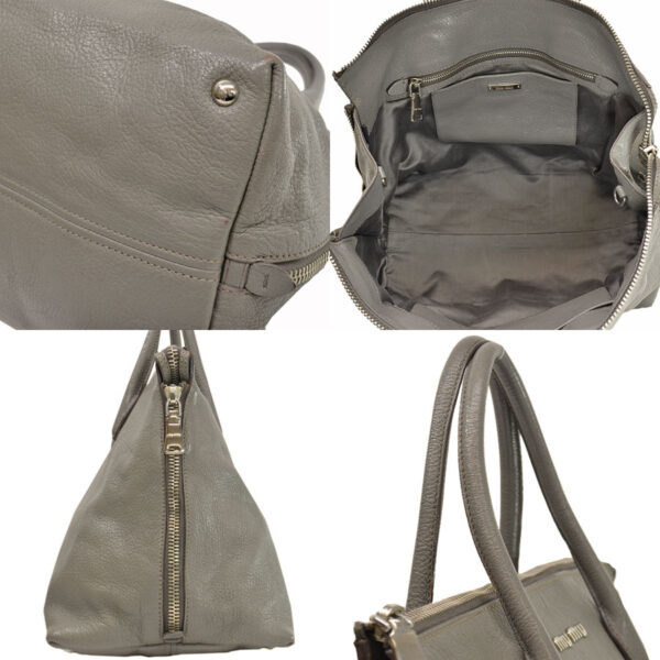 k9656a 1 Miu Miu Bag Leather Gray Shoulder Bag