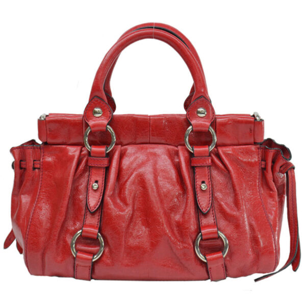 k9669f 2 Miu Miu Bag Leather Red Shoulder Bag