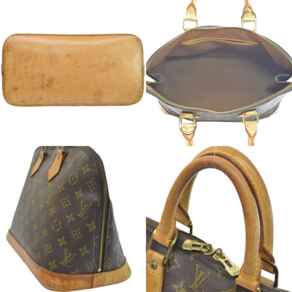 k9758a 1 Louis Vuitton Bag Monogram Alma Brown Canvas