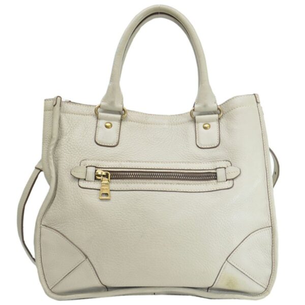 k9798a 2 Prada Leather Shoulder Bag Gray