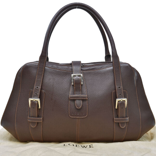 k9934a Loewe Shoulder Bag Leather Brown