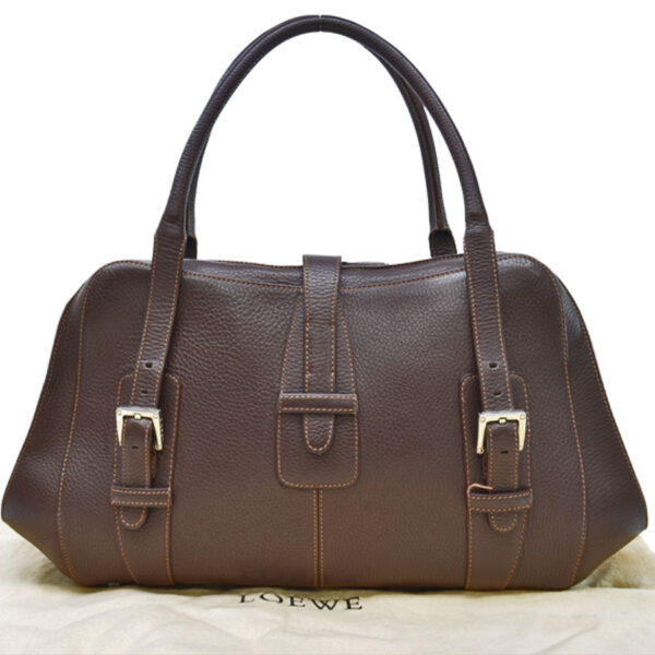 k9934a 2 Loewe Shoulder Bag Leather Brown