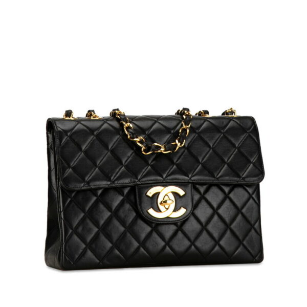 kb8hi5mxf6hspcjq 2 Chanel Matelasse 30 Coco Mark Shoulder Bag Lambskin Black