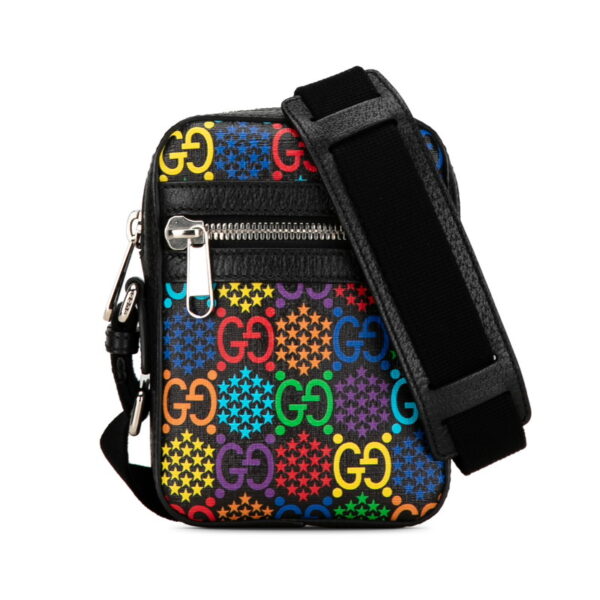 kja41yaplticon2t 1 Gucci GG Psychedelic Crossbody Bag Black