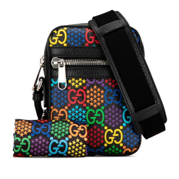 kja41yaplticon2t 10 Gucci GG Psychedelic Crossbody Bag Black