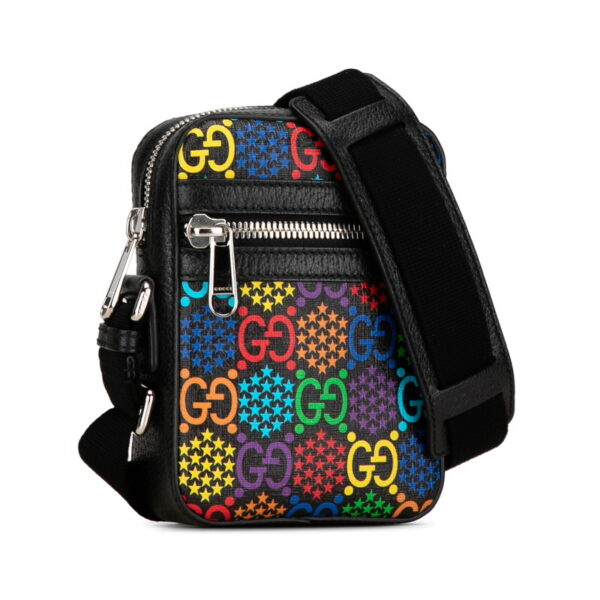 kja41yaplticon2t 2 Gucci GG Psychedelic Crossbody Bag Black