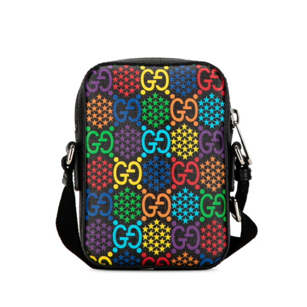 kja41yaplticon2t 3 Gucci GG Psychedelic Crossbody Bag Black