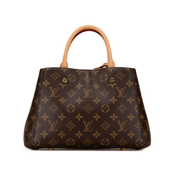 l8mm8mas356ieuz3 3 Louis Vuitton Monogram Montaigne BB 2WAY Shoulder Bag Brown