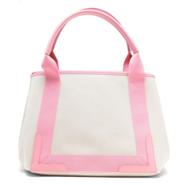 lbba3399332hh3n5961y Balenciaga Blue Cabas S Tote Bag Beige Pink