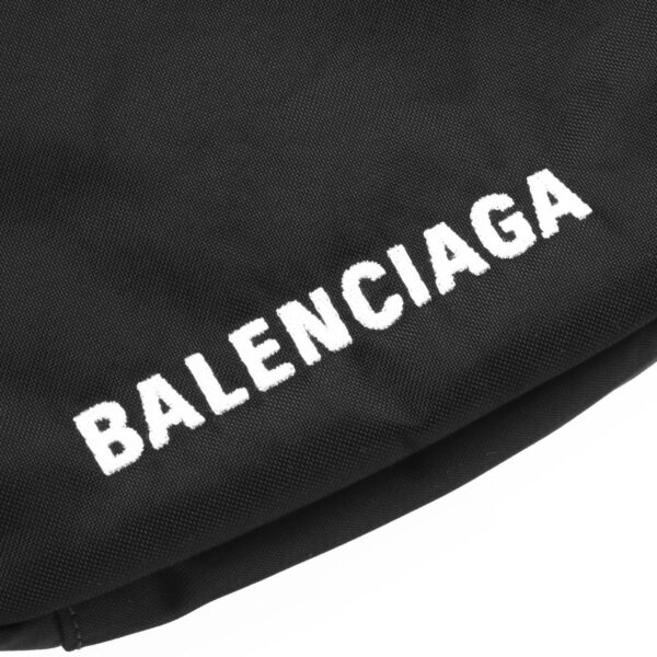 lbba661926h858x1090d Balenciaga Wheel Sling Body Bag Black White