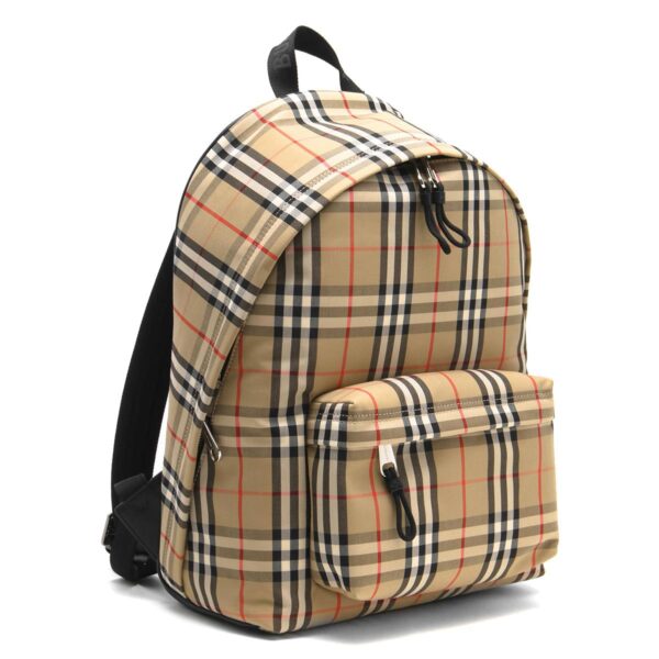 lbbb8016106 Burberry Jet Check Backpack Archive Beige Black