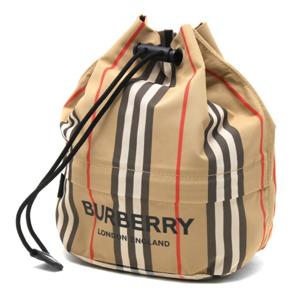 lbbb8026737 Burberry Phoebe Icon Stripe Drawstring Bag Archive Beige