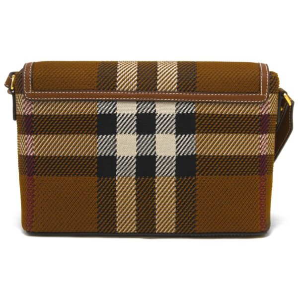 lbbb8049148y Burberry Note Exaggerated Check Clutch Bag Birch Brown