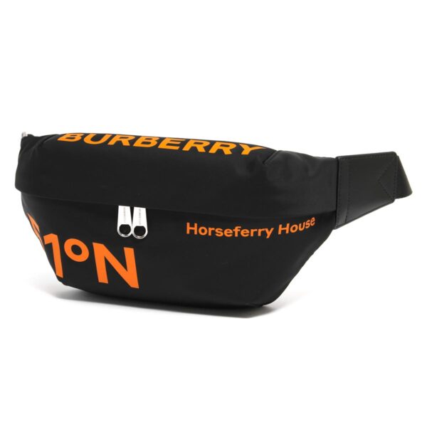 lbbb8064930 Burberry Sony Belt Bag Black Orange