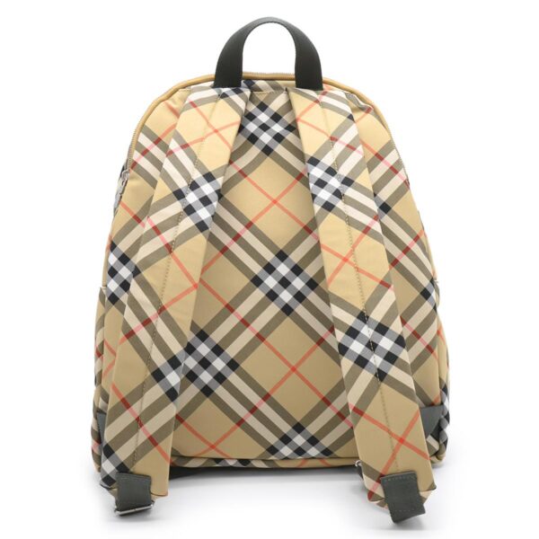 lbbb8091312y Burberry Check Horseback Riding Backpack Sand Brown Multi