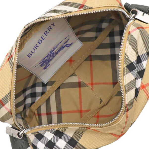 lbbb8091320a Burberry Check Horseback Riding Crossbody Bag Sand Brown Multi