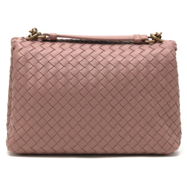 lbbo386498vo0ad6600y Bottega Veneta Olympia Intrecciato Shoulder Bag Pink