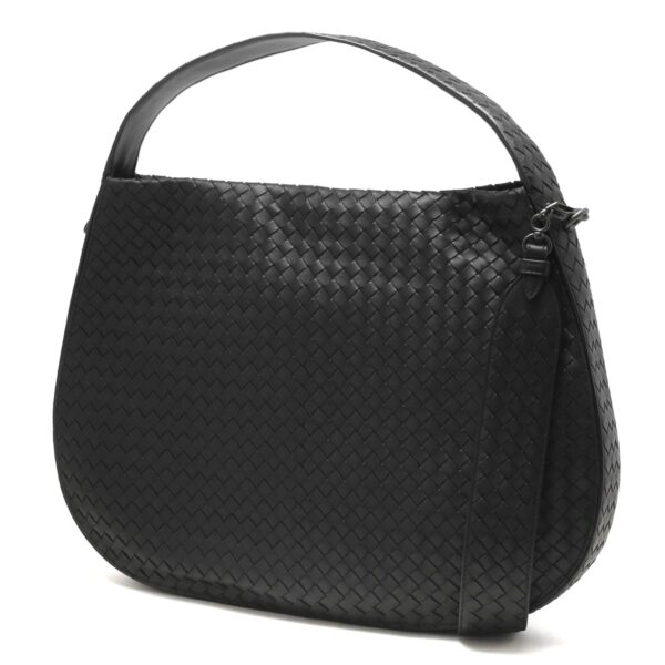 lbbo547225v00168175 Bottega Veneta Intrecciato Shoulder Bag Black