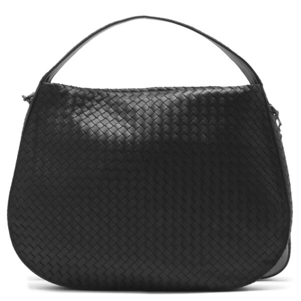 lbbo547225v00168175y Bottega Veneta Intrecciato Shoulder Bag Black