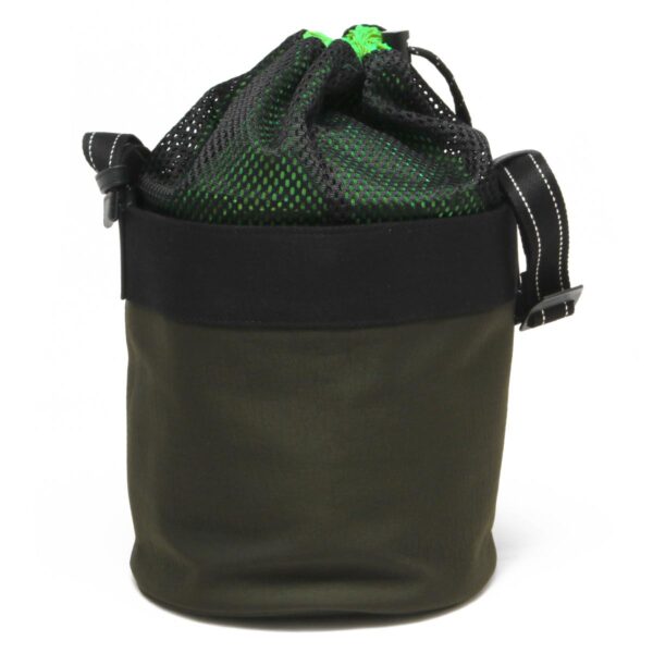 lbbo570185vbou13343y Bottega Veneta Khaki Green Bucket Bag Black