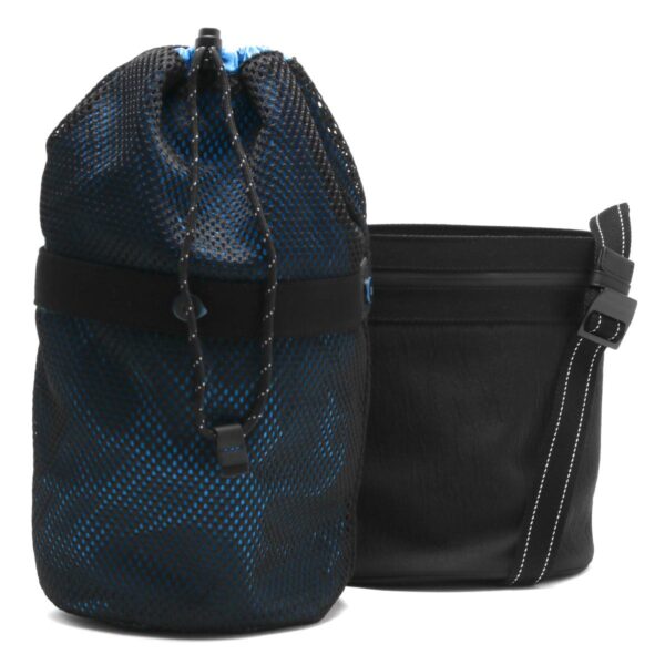 lbbo570185vbou18679d Bottega Veneta Black Bucket Bag Blue