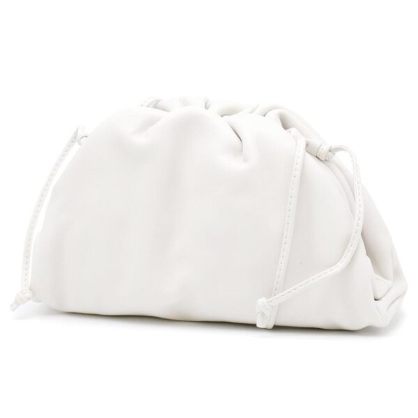 lbbo585852vcp409143 Bottega Veneta Mini The Pouch Clutch Bag White