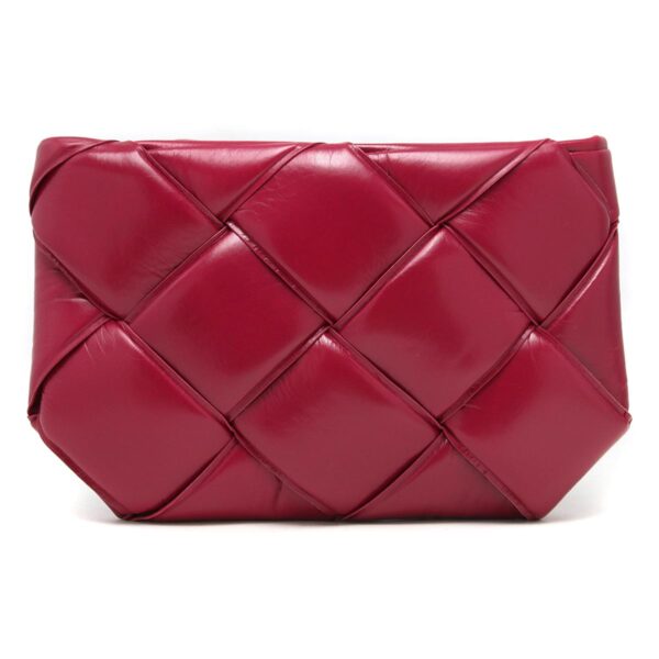 lbbo593019va9l16215y Bottega Veneta Maxi Intrecciato Clutch Bag Purple Pink