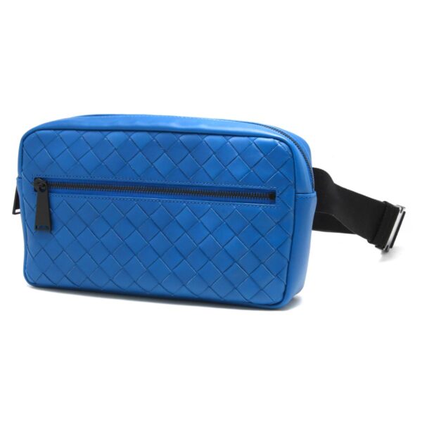 lbbo601062vcpq24230 Bottega Veneta Intrecciato Body Bag Blue